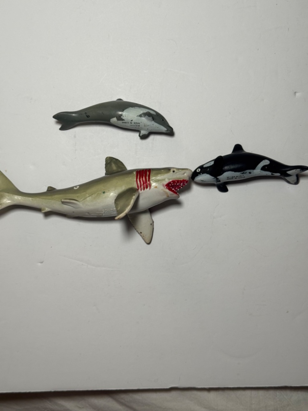 Vintage 1994 Toy Major Great White Shark Dolphin Orca Killer Whale Figure Lot 3 - Picture 2 of 6